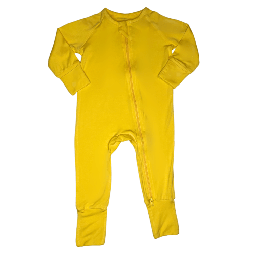 UPF 50+ Bamboo Romper Sunflower