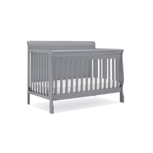 Simmons Kids Carter 6-in-1 Convertible Crib - Greenguard Gold Certified, Grey