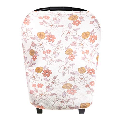 Copper Pearl Multi-Use Cover: Car Seat Covers, Nursing Cover, and Stroller Cover for Sun - Stretchy Fabric, All-Season Use, Stylish Designs, Easy Access for Moms - Ferra