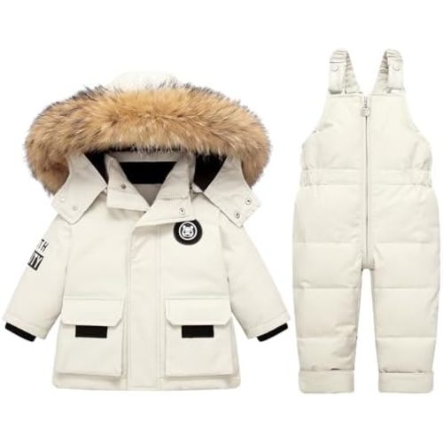 Baby Snowsuit Toddler Girl Snow Suits Winter Coat Boy Clothes Jacket 1-5T Pants