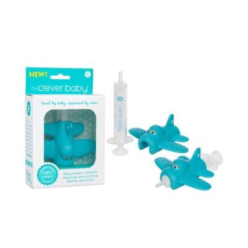 The Clever Baby Jet Medicine Dispenser And Teether - 2pc