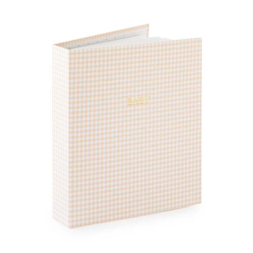 Pink Gingham Sugar Paper x Maisonette Baby Book