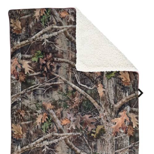 Bass Pro Shops TrueTimber Camo Printed Sherpa-Lined Baby Blanket