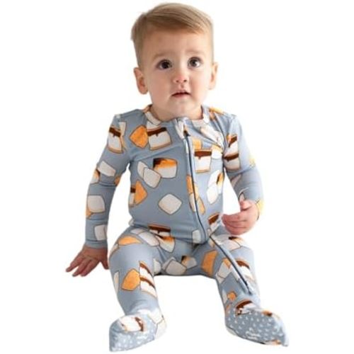 Posh Peanut Convertible Baby Sleepers - Girls Footless Baby Pajamas with 2 Way Zipper for Easy Diaper Changes