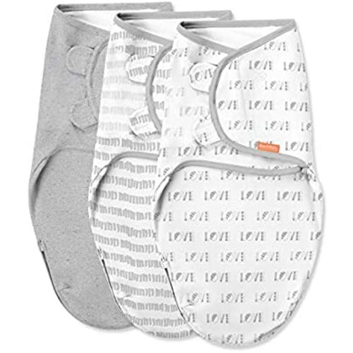 Easy Change Swaddle - Size Small/Medium, 0-3 Months, 3-Pack (Love)