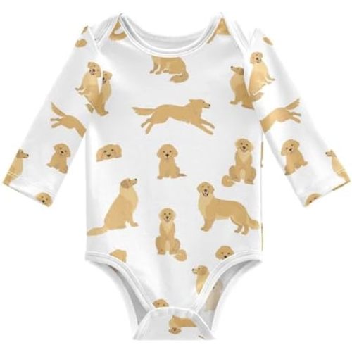 vvfelixl Baby Bodysuits Black Pug White Long Sleeve Cotton Baby Clothes For Boys Girls 0-24 Months