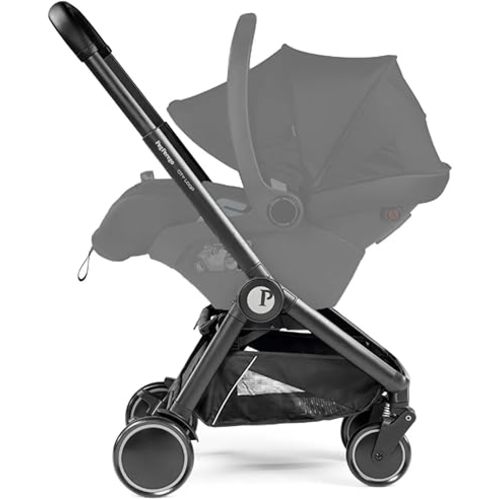 Peg Perego City Loop Infant Car Seat & Stroller Combo – Frame Only | Compact Travel System from Infant to Toddler | Air Travel Friendly | Compatible with All Primo Viaggio Infant Car Seats