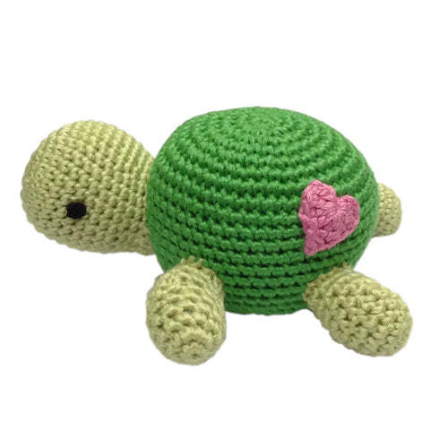 Turtle Crocheted Rattle – Cheengoo