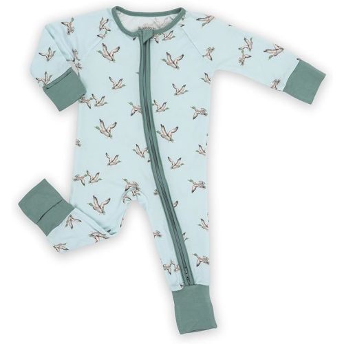 LollyBanks Baby Pajamas, 2-Way Zipper Romper, 95% Viscose Made from Bamboo and 5% Spandex, Baby Sleepers
