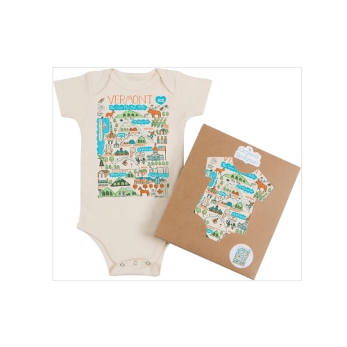 Vermont Boutique Map Bodysuit– Morado Designs