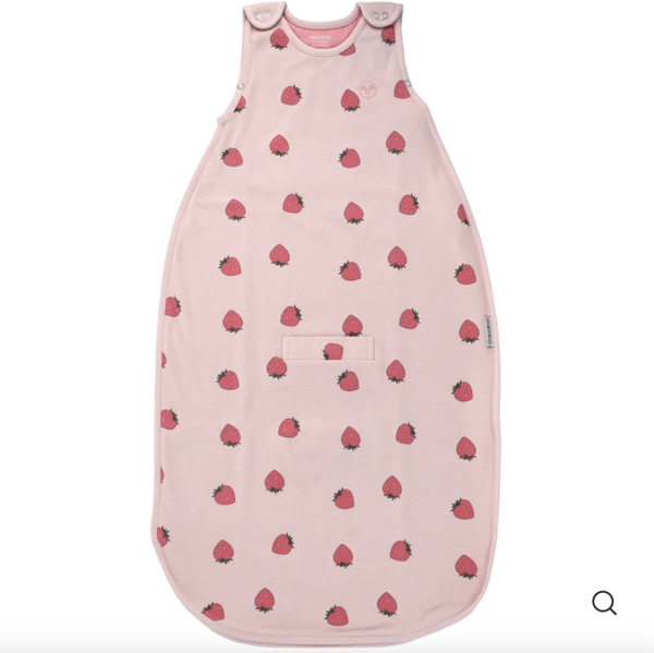 4 Season® Ultimate Baby Sleep Bag, Merino Wool & Organic Cotton, Strawberry