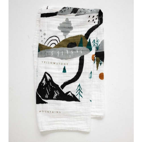 CLEM Cotton Muslin Single Swaddle - National Parks