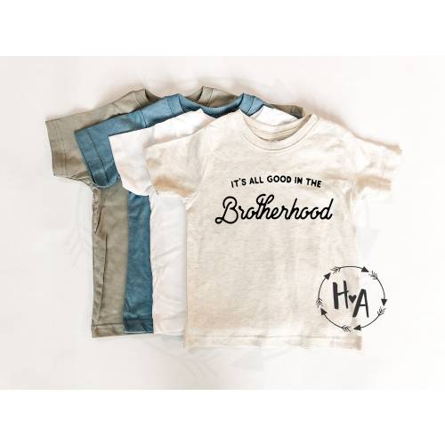 All Good in the Brotherhood Shirt, Big Brother Shirt, Matching Brother Shirts, Baby Announcement, New Brother Gift