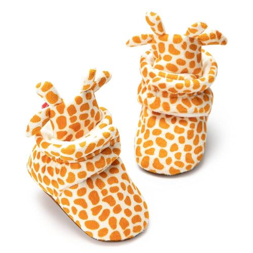 Meckior Newborn Infant Baby Girls Boys Warm Fleece Winter Booties First Walkers Slippers Shoes
