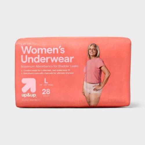 Incontinence Underwear for Women - Unscented - Maximum Absorbency - S/M - 32ct - up&up™ : Target