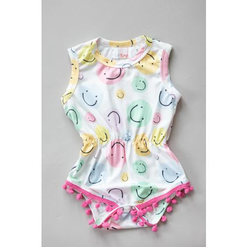 Smile in Style Pom Pom Romper | Mila & Rose