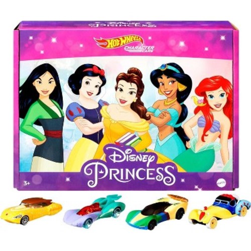 Hot Wheels Disney Princess Character Car 5-Pack