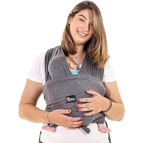 Koala Babycare Baby Carrier Wrap, Easy to Wear As a T-Shirt - Original Baby Carrier Newborn to Toddler - Sling One Size Fits All - Baby Wraps Carrier Up to 22lbs