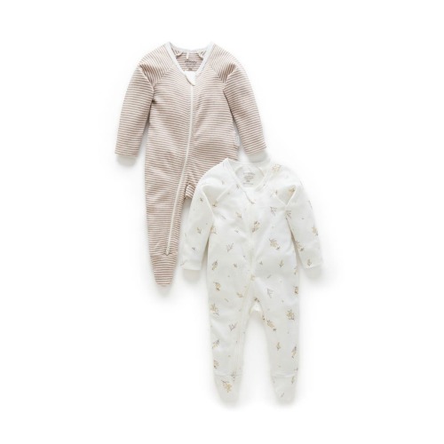 2 Pack Zip Footie