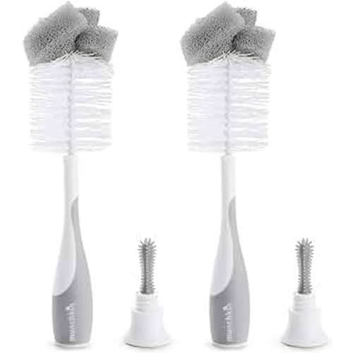 Munchkin® Sponge™ Bottle Brush, Grey, 2 Count (Pack of 1)