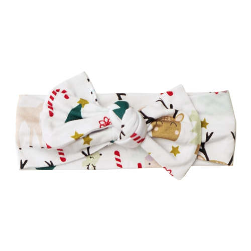 santa + friends bamboo headband