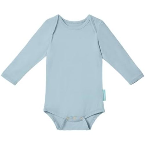 Supersoft Long Sleeve Baby Bodysuits, Premium Bamboo Rayon Bodysuit Unisex Boy Girl 0-3-6-9-18-24 months