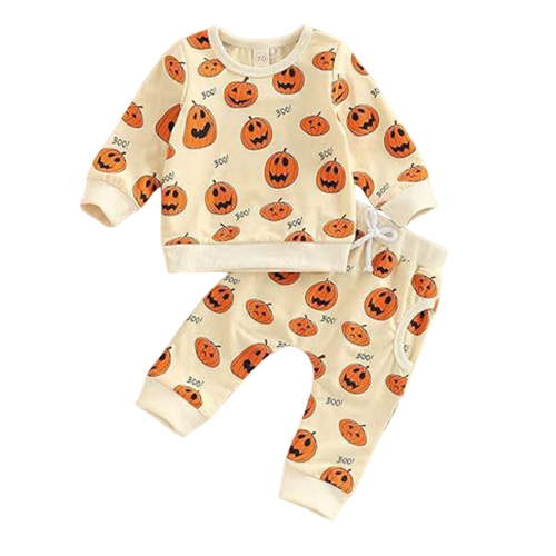 Jkety 0-18 Months Baby Girl Halloween Clothes Smocked Pumpkin Romper Onesie Tulle Lace Bodysuit Girl Christmas Clothes Girl Outfits(Orange,6-12 Months)