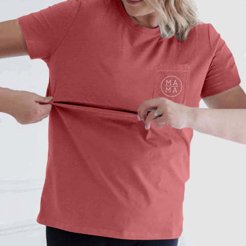 Gunia Maternity Shirts For Women Nursing Comfort Breastfeeding For Mama Zipper Tops Distressed Pregnancy Clothes With Pocket Soft Trendy Streetwear