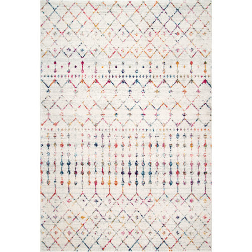 Union Rustic Amanti Moroccan Power Loom Performance Multi Colored Rug & Reviews | Wayfair