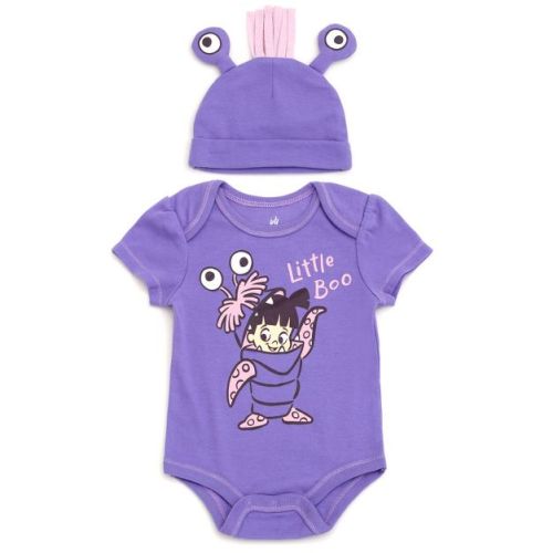 Disney Monsters Inc. Boo Newborn Baby Girls Cosplay Bodysuit And Hat Set 3-6 Months