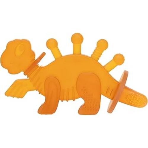 Bambeado Baby Teether Toy: Dibly - The Dino Baby Teething Toys BPA-Free Teethers Inspired by Nature with Natural Rubber Pacifier