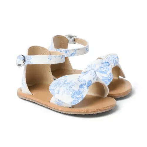 Baby Dreamy Blue Floral Baby Floral Bow Sandal by Janie and Jack