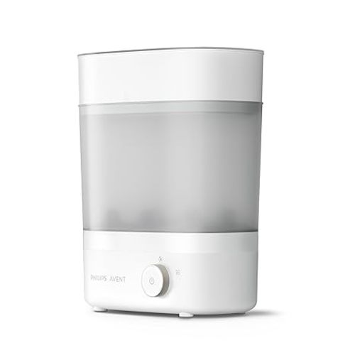 Philips Avent Baby Bottle Sterilizer and Dryer Premium, Removes 99,9% of Bacteria, Chemicals Free, Capacity 6 Bottles/Teats/Accessories, Modular Space Saving Design, Model SCF293