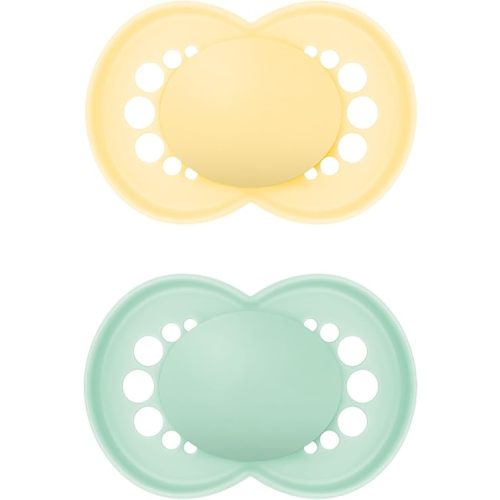 MAM Original Matte Baby Pacifiers, Binky for 16+ Months, BPA-Free Silicone Nipple, Easy to Clean, Best for Breastfed Babies, Developed with Medical Experts, 2 Count Binkies with Sterilizer Case