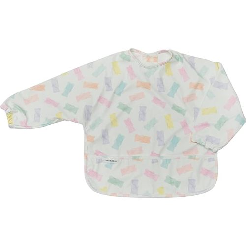 Loulou Lollipop Long Sleeve Mess Free Waterproof Bibs, for baby boys and girls 6-36 Months, Machine Washable, Travel Friendly