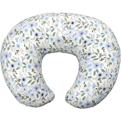 Nursing Pillow, Breastfeeding Pillows with Standard Size Removable Cover, Breast Feeding Pillow with Breathable Filling, Ergonomic Nursing Essentials for Bottle and Breastfeeding- Leaves…