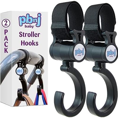 Stroller Hooks 2 Pack Organizer Clip Travel Purse Shopping Diaper Bags