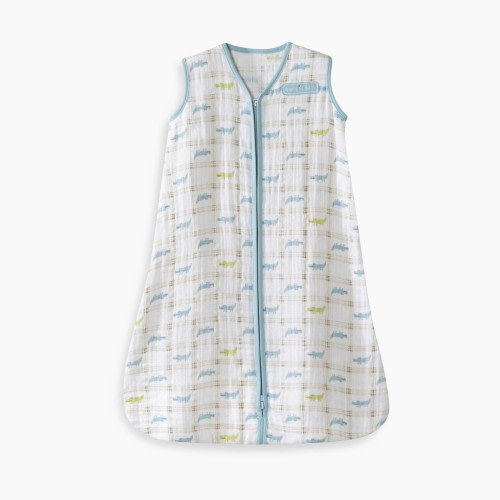 Halo SleepSack Wearable Blanket Muslin - Alligator Plaid, Medium