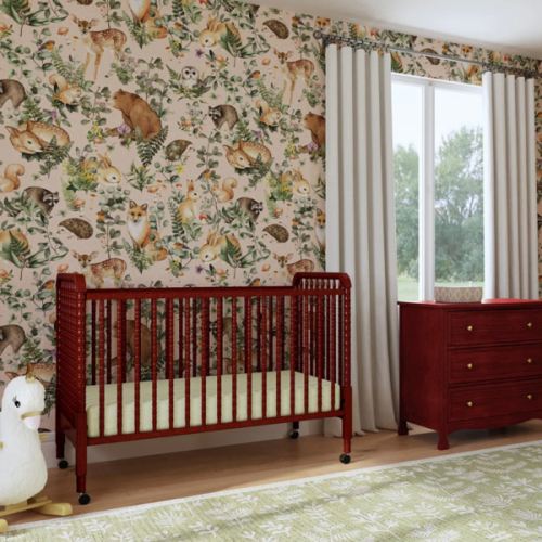 Jenny Lind 3-in-1 Convertible Crib Blush Pink