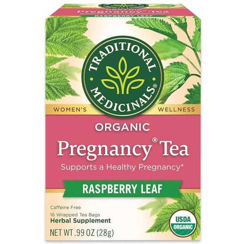 Traditional Medicinals Tea, Organic Pregnancy Tea, Supports a Healthy Pregnancy, Raspberry Leaf, 16 Tea Bags