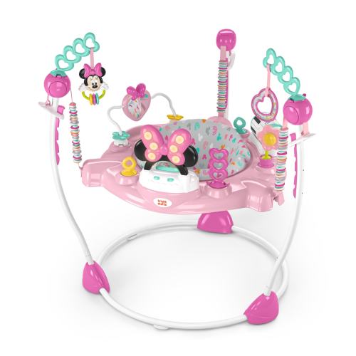 Disney Baby Bright Starts Minnie Mouse Activity Jumper, Pink, Unisex, Newborn+