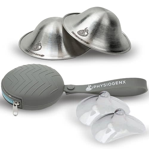 Silver Nipple Shield Breastfeeding Care Kit & Nipple Covers for Nursing Newborn Set – OB/GYN Designed Silver Nursing Cups with Breast Shields for Nursing & Carry Case