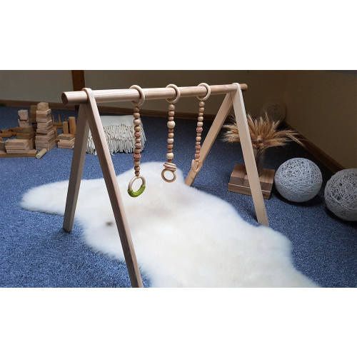 Baby gym, Scandinavian montessori toy, Foldable easy, Baby activity center, Wooden activity arch, Fast shipping