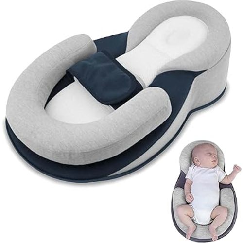 Restnest Baby Bed Acid Reflux with Strap, Upgraded Keesley Rest Nest Baby Bed, for Bottle Feeding,Tummy Time (Regular with Strap)