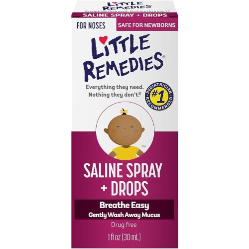 Little Remedies Noses Saline Spray Drops, 1 Fl Oz