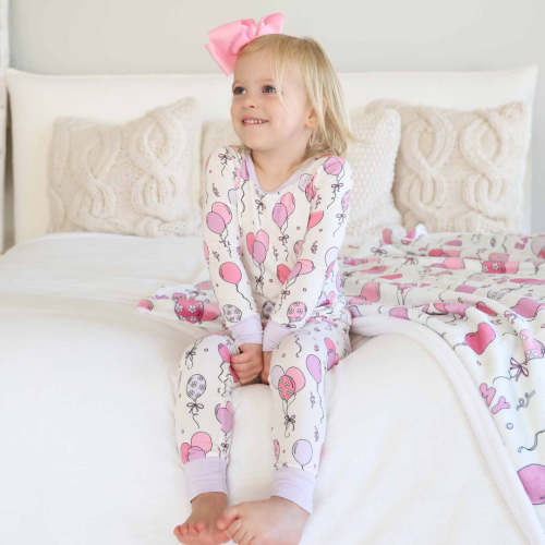 Party Time Two Piece Pajama Set | Pink
