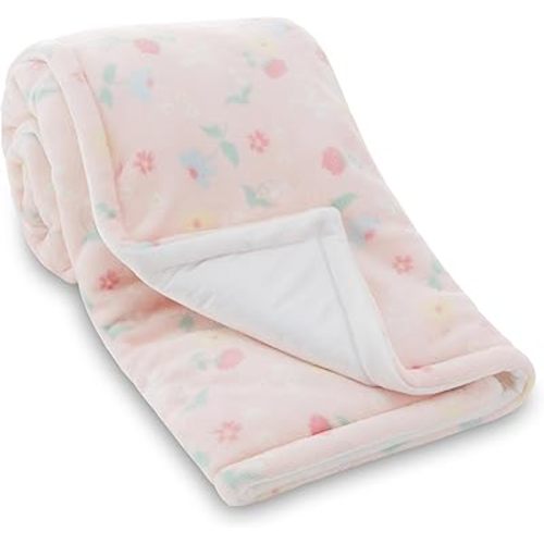 2-Ply Infant Blanket - Soft Fleece with Polyfill for Extra Fluffiness - Cozy and Warm Baby Blanket for Boys and Girls, 30x40 Inches - Dinosaur, Butterfly, Alphabet, Elephant, Bear Prints