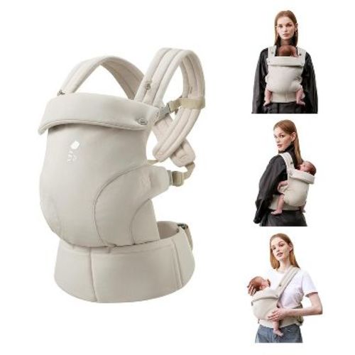 Bc Babycare CocoonGo Baby Carrier Ergonomic,Soft Adjustable,Hip Support-Beige