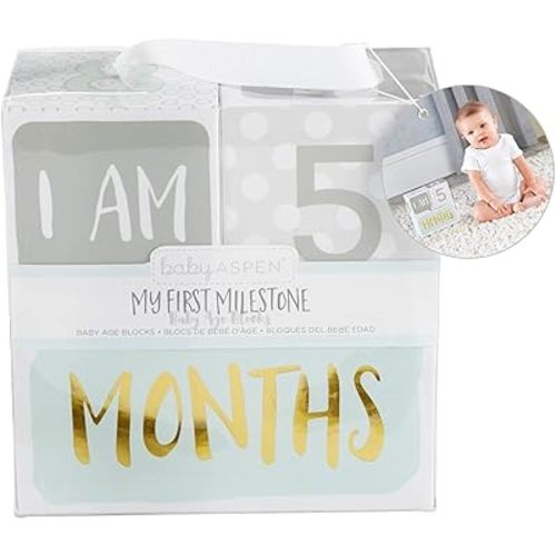 GiftsForYouNow My First Milestone Baby Age Blocks