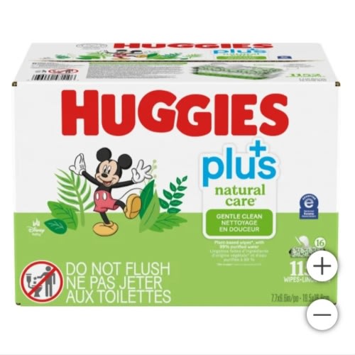 Huggies Natural Care Plus Wipes, 16-pack of 72